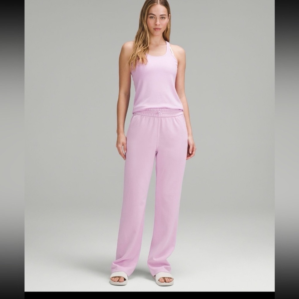 Lululemon Softstreme High Rise Pant Vita Pink Straight Leg Sweatpant Size 6 NWT - Picture 11 of 11